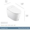 imageMoen 5Series White Tankless Bidet One Piece Elongated Bidet Toilet with UV Sterilization and HandsFree Functionality ET2200ET1300