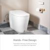 imageMoen 5Series White Tankless Bidet One Piece Elongated Bidet Toilet with UV Sterilization and HandsFree Functionality ET2200ET2200