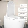 imageMoen 5Series White Tankless Bidet One Piece Elongated Bidet Toilet with UV Sterilization and HandsFree Functionality ET2200ET900