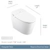 imageMoen 5Series White Tankless Bidet One Piece Elongated Bidet Toilet with UV Sterilization and HandsFree Functionality ET2200ET900