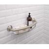 imageMoen Brushed Nickel Bathroom 16inch Safety Grab Balance Assist Bar with Storage Shelf for Bathtub or Shower R2356DBNBrushed Nickel