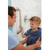 imageMoen Brushed Nickel Bathroom Safety 24Inch Designer Safety Shower Grab Bar with Curled Grip for Handicapped or Elderly LR8724D3GBNBrushed Nickel