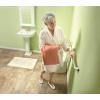 imageMoen Brushed Nickel Bathroom Safety 24Inch Designer Safety Shower Grab Bar with Curled Grip for Handicapped or Elderly LR8724D3GBNChrome