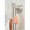 imageMoen R8716D1GCH Home Care Safety 16inch Bathroom Grab Bar with Comfort Grip Pad ChromeBrushed Nickel