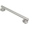 imageMoen R8716D1GCH Home Care Safety 16inch Bathroom Grab Bar with Comfort Grip Pad ChromeBrushed Nickel
