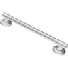 imageMoen R8716D1GCH Home Care Safety 16inch Bathroom Grab Bar with Comfort Grip Pad ChromeChrome