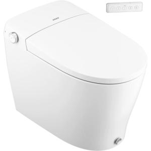 imageMoen 5Series White Tankless Bidet One Piece Elongated Bidet Toilet with UV Sterilization and HandsFree Functionality ET2200ET2200