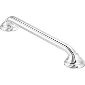 imageMoen Brushed Nickel Bathroom Safety 16Inch Designer Shower Grab Bar with Concealed Screws for Handicapped or Elderly LR8716D3BNChrome