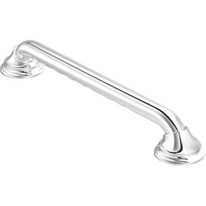 imageMoen Brushed Nickel Bathroom Safety 24Inch Designer Safety Shower Grab Bar with Curled Grip for Handicapped or Elderly LR8724D3GBNChrome