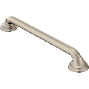 imageMoen LR8724D3BN Bathroom Safety 24Inch Ultima Designer Bathroom Grab Bar Brushed NickelBrushed Nickel