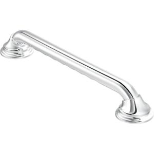 imageMoen R8712D3GOWB Bathroom Safety 12Inch Designer Bathroom Grab Bar with Curled Grip Old World BronzeChrome