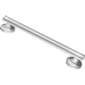 imageMoen R8716D1GCH Home Care Safety 16inch Bathroom Grab Bar with Comfort Grip Pad ChromeChrome