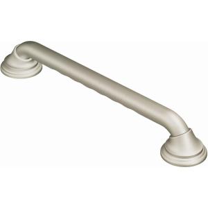 imageMoen Ultima Brushed Nickel Bathroom Safety 36Inch Designer Bathroom Grab Bar with Curl Grip for Handicapped or Elderly R8736D3GBNBrushed Nickel