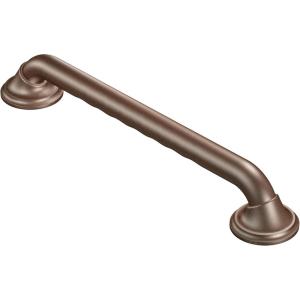 imageMoen Ultima Brushed Nickel Bathroom Safety 36Inch Designer Bathroom Grab Bar with Curl Grip for Handicapped or Elderly R8736D3GBNOld World Bronze