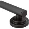 imageMoen YG0712CH Bathroom Safety 12Inch Stainless Steel Modern Bathroom Grab Bar ChromeMatte Black