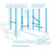 imageMoen YG0712CH Bathroom Safety 12Inch Stainless Steel Modern Bathroom Grab Bar ChromeMatte Black