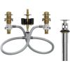 imageMoen Brass Widespread Bathroom Sink Faucet RoughIn Valve with Drain Assembly Featuring MPACT Technology 900005