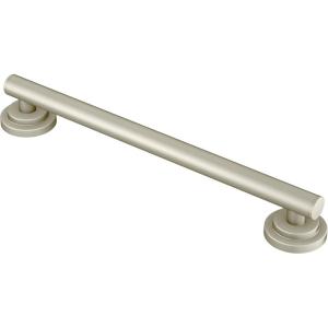 imageMoen YG0712CH Bathroom Safety 12Inch Stainless Steel Modern Bathroom Grab Bar ChromeBrushed Nickel