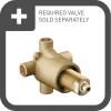 imageMoen 3360 Commercial Brass ThreeFunction Shower Transfer Valve Standard 12Inch CC ConnectionsPack of 1