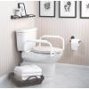 imageMoen Glacier White Home Care Bathroom Safety Toilet Grab Bar Toilet Rails for Seniors DN7015