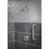 imageMoen YG2812BN Bathroom Safety 12Inch Stainless Steel Transitional Bathroom Grab Bar Brushed NickelBrushed Nickel