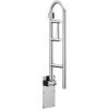 imageMoen R8962FDW Bathroom Safety 30Inch FlipUp Bathroom Grab Bar with Toilet Paper Holder Glacier WhitePeened