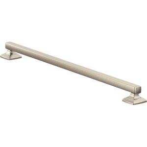 imageMoen YG5124BN Bathroom Safety 24Inch Stainless Steel Transitional Bathroom Grab Bar Brushed NickelNickel