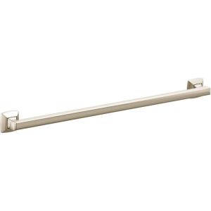 imageMoen YG5124BN Bathroom Safety 24Inch Stainless Steel Transitional Bathroom Grab Bar Brushed NickelPolished Nickel