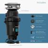 imageMoen EX50C Garbage Disposal 12 HP Black05 HP