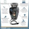 imageMoen EX50C Garbage Disposal 12 HP Black05 HP