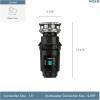 imageMoen EX50C Garbage Disposal 12 HP Black05 HP Pack of 2