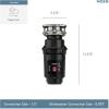 imageMoen EX50C Garbage Disposal 12 HP Black13 HP