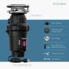 imageMoen EX50C Garbage Disposal 12 HP Black13 HP