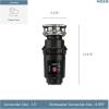 imageMoen EX50C Garbage Disposal 12 HP Black13 HP