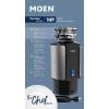 imageMoen Host Series 34 HP Continuous Feed Garbage Disposal with Sound Reduction for Kitchen Sink Power Cord Included GXS75C1 HP