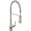 imageMoen Paterson Chrome Water Filtration OneHandle High Arc Pulldown Kitchen Faucet Water Filter for Sink Faucet Sold Separately FS72003Spot Resist Stainless