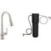 imageMoen Paterson Chrome Water Filtration OneHandle High Arc Pulldown Kitchen Faucet Water Filter for Sink Faucet Sold Separately FS72003Spot Resist Stainless