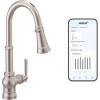 imageMoen Paterson Chrome Water Filtration OneHandle High Arc Pulldown Kitchen Faucet Water Filter for Sink Faucet Sold Separately FS72003Spot Resist Stainless