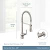imageMoen Paterson Chrome Water Filtration OneHandle High Arc Pulldown Kitchen Faucet Water Filter for Sink Faucet Sold Separately FS72003Spot Resist Stainless