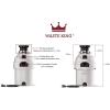 imageWaste King 1 HP Garbage Disposal with Power Cord Food Waste Disposer for Kitchen Sink L80001 HP  Continuous Feed