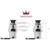 imageWaste King 1 HP Garbage Disposal with Power Cord Food Waste Disposer for Kitchen Sink L800012 HP  Continuous Feed