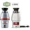 imageWaste King 1 HP Garbage Disposal with Power Cord Food Waste Disposer for Kitchen Sink L800012 HP  Continuous Feed
