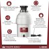 imageWaste King L1001 Garbage Disposal with Power Cord 12 HP ampamp L111 Garbage Disposal with Power Cord 13 HP Gray1 HP