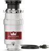 imageWaste King L1001 Garbage Disposal with Power Cord 12 HP ampamp L111 Garbage Disposal with Power Cord 13 HP Gray13 HP  Continuous Feed
