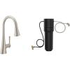 imageMoen Kurv Spot Resist Stainless 3in1 Water Filtration Pull Down Kitchen Faucet F9126SRS with Moen F9800 Advanced Carbon Water Filtration System