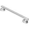 imageMoen LR8724D1GCH Bathroom Safety 24Inch Designer Bathroom Grab Bar with Curled Grip StainlessChrome