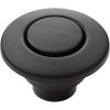 imageMoen Matte Black Garbage Disposal Air Switch Coordinating Decorative Button Decorative Button Only Housing Required Button Only Air Switch Sold Separately AS4201BL