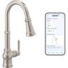 imageMoen Paterson Chrome Water Filtration OneHandle High Arc Pulldown Kitchen Faucet Water Filter for Sink Faucet Sold Separately FS72003Spot Resist Stainless