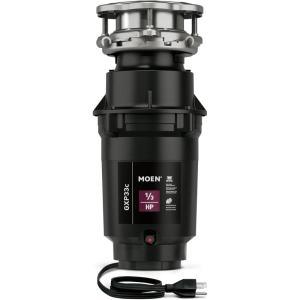 imageMoen EX50C Garbage Disposal 12 HP Black13 HP