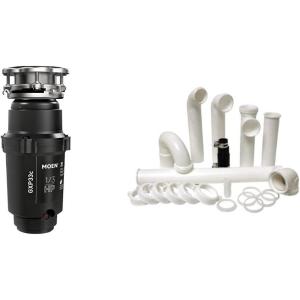 imageMoen GXP33C Lite Series PRO Compact Continuous Feed Garbage Disposal and Installation Kit